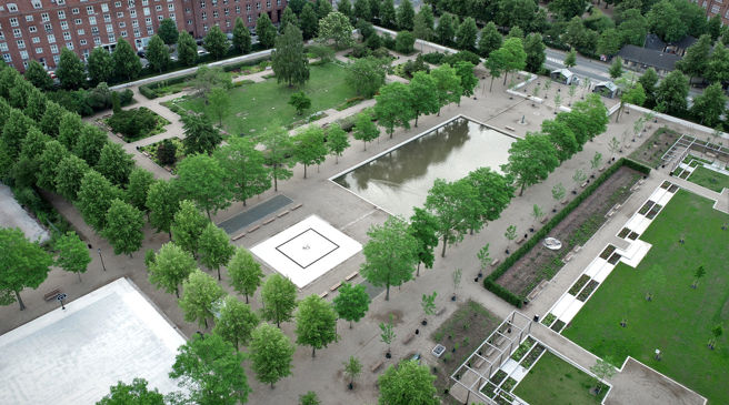 Enghaveparken from above